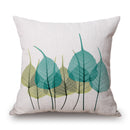 Ink Painting Flowers Cotton Linen Pillow Case Tulips Sofa Cushion Cover 45x45cm