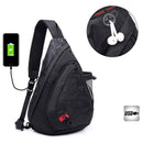 Men Waterproof Black Camouflage Small Chest Bag Boy Rucksack Male One Shoul
