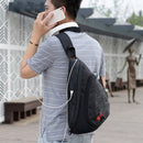 Men Waterproof Black Camouflage Small Chest Bag Boy Rucksack Male One Shoul
