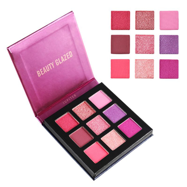 Beauty Glazed Makeup Eyeshadow Palete Makeup Brushes 9 Color Palette Make u G8K3