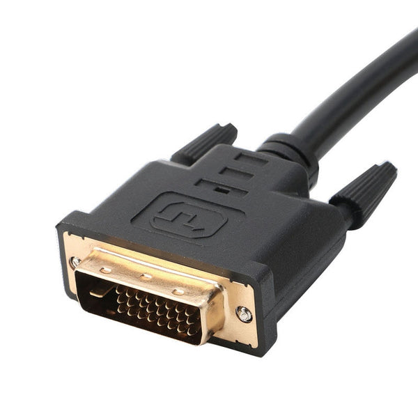 Dvi-D Male (24+1) To Two Hdmi Dual Female Y-Splitter Video Cable Adapter 30 D1N8