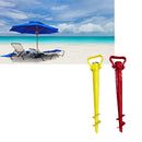 2Pcs/set Beach Garden Sun Umbrella Holder Ground Anchor Spike Stand Patio