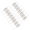 Map 5W 0.2 Ohm Power Resistor Ceramic Cement Resistor Axial Lead 15 Pcs Whi A2O9