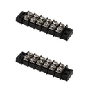 2Pcs 30A AMP 12V 6 Position Dual Row Terminal Strip Connector Block Bus Bar