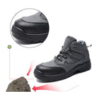 TENGOO Men's Steel Toe Safety Shoes Work Sneakers Slip Resistant Breathable Hiking Climbing Running Shoes