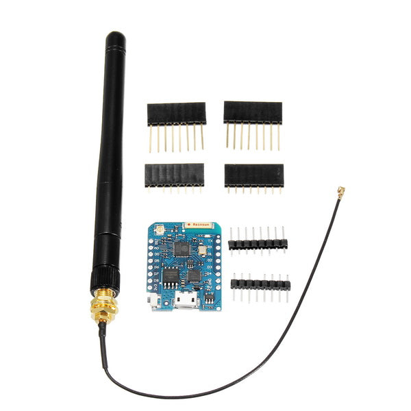3Pcs WeMos D1 Mini Pro-16 Module + ESP8266 Series WiFi Wireless Antenna