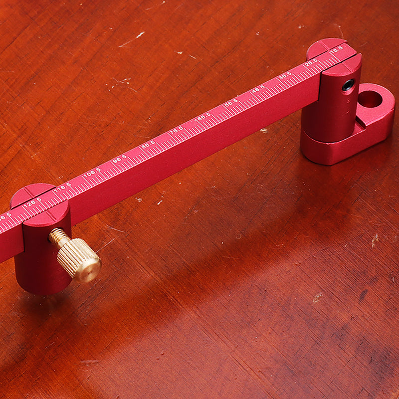 Aluminum Alloy Woodworking Deluxe Trammel System 360 Degree Carpenter Straight Line Arc Curve Scriber Circle Measuring Tool