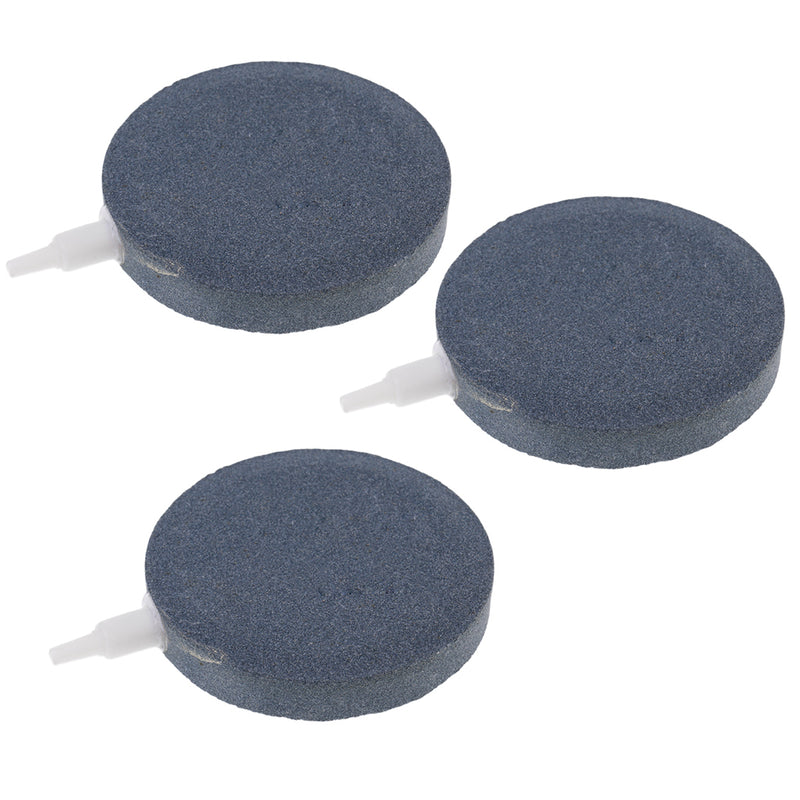 Aquarium Bubble Air Stone Fish Tank Pump Hydroponics Disk Diffuser 10cm 3Pcs