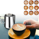 Milk Jug 350Ml/12 Fl.Oz, 304 Stainless Steel Milk Pitcher, Milk Frothing JugE8Q6