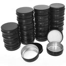 Aluminum Tin Cans - 40 Pack 1Oz / 30G Round Metal Tin Container Screw Top C D5C5