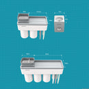 Mutifunctional Magnetic Toothbrush Holder with Toothpaste Squeezer Cups Bathroom Storage Rack Nail Free Mount