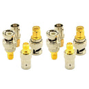 8x RF Coax Coaxial SMA Male Plug to BNC Female M/F Radio Antenna Connector