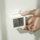Deli Digital Thermometer Hygrometer LCD Clear Display Standing and Hanging Dual Use