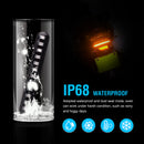 4Pcs Car Motorcycle Flowing Water Tail Brake Lights 12 Led Turn Signals Str