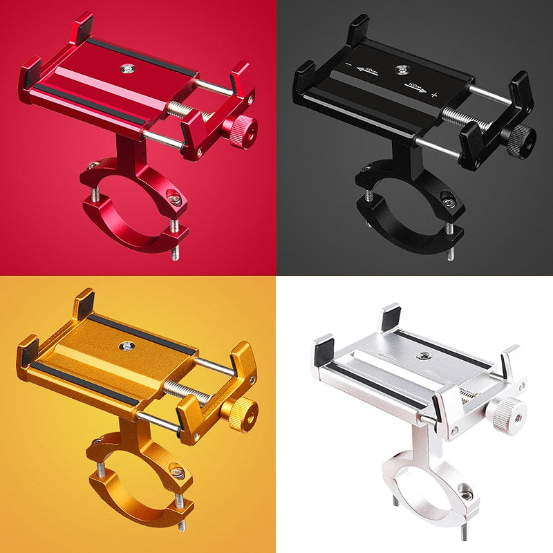 Aluminum Bicycle Phone Holder For 3.5-6.2 Inch Smartphone Adjustable Suppor R7G5