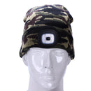 Unisex Autumn Winter Led Lighted Cap Warm Beanies Outdoor Fishing Running B