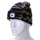 Unisex Autumn Winter Led Lighted Cap Warm Beanies Outdoor Fishing Running B