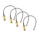 4 Pieces SMA Female to UFL RF Coaxial Cable Pigtail Adapter Connector for Mini