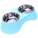 Stainless Steel Double Pet Bowls for Dog Puppy Cats Food Water Feeder Pets