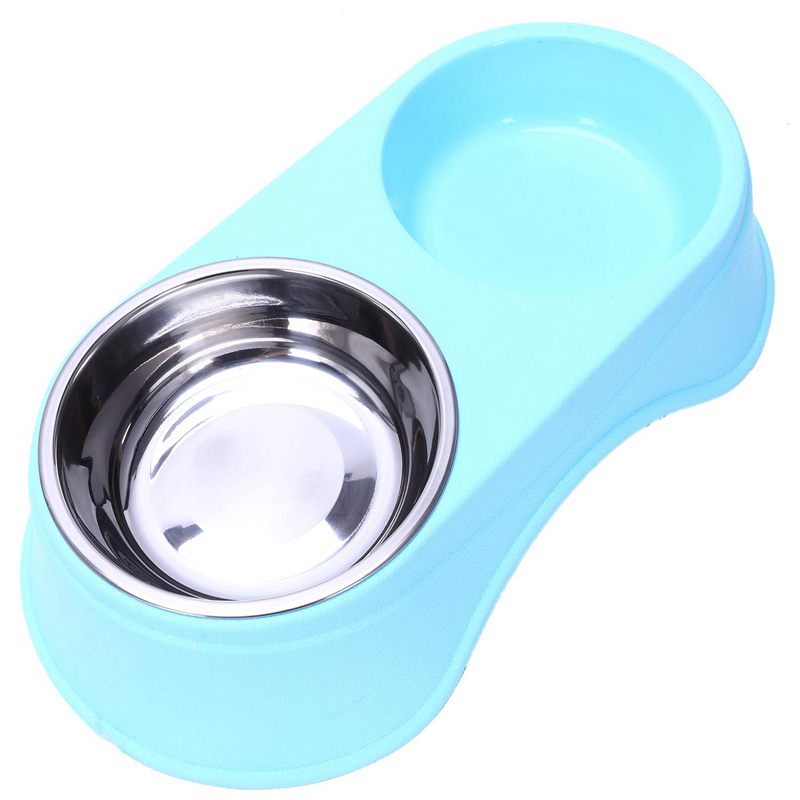 Stainless Steel Double Pet Bowls for Dog Puppy Cats Food Water Feeder Pets
