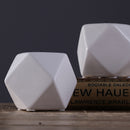 Hexagon White Ceramic Tealight Candle Holders Tabletop Decorative CandlesticL9I8