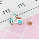5X(Cartoon Motorcycle Locomotive Brooch Pin Enamel Icon Pin Button Jacket  V5F1)