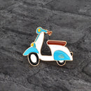 Cartoon Motorcycle Locomotive Brooch Pin Enamel Icon Pin Button Jacket BackpH6I4