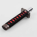 Universal Samurai Sword Gear Shift Knob Shifter Katana Metal Black+Red 15cm D5M4