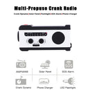 Protable Am/Fm Radio Hand Crank Generator Solar Power Radio With Flashlight