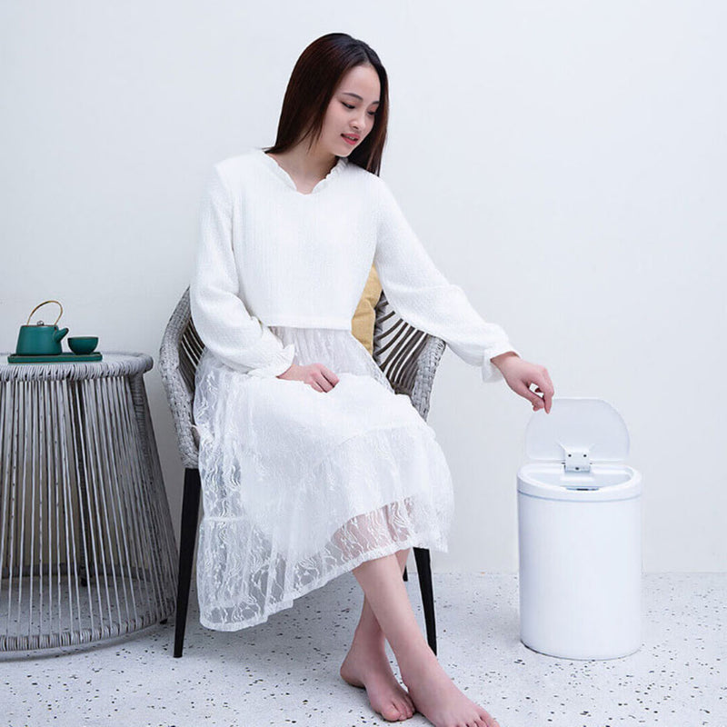 NINESTARS DZT-8-29S Smart Inductive Trash Can 8L Home Smart Trash Can No Touch Trash Can Garbage Kitchen Storage Container From XIAOMI Youpin