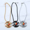 Unisex Fidget Spinner Necklace Twine Pendant Necklace for Men Women