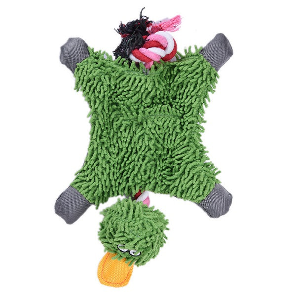 Pet Dog Knot Toy Cute Papa Duck Plush Chew Toy Durable Rope Toy Pet Supplies