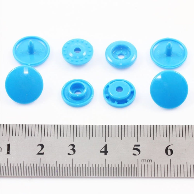 20 Color DIY Clothes T5 Plastic Fasteners Snap/Prong Ring Fastener Snap/Metal Press Stud Cloth Tool Kit