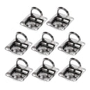 Set of 8 Marine Yacht Caravan Deck Hatch Flush Ring Pull for Boat Marine RC