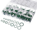Suleve MXRW5 225Pcs R22/R134a Green Air Conditioning Rubber O-Ring Tap Washer Gasket Set Seal Metric Assortment Plumbing Kit Waterproof