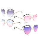 4x Ladies Heart Frame Sunglasses Tinted Lens Eyewear UV Protection Shades
