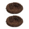 2pcs Handcrafted Rattan Bird Nest Birdhouse