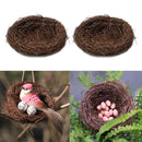 2pcs Handcrafted Rattan Bird Nest Birdhouse