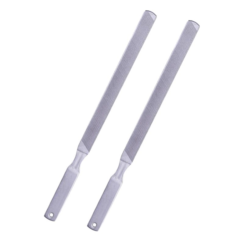 2x Double-sided Buffer Stainless Steel Nail File For