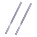 2x Double-sided Buffer Stainless Steel Nail File For