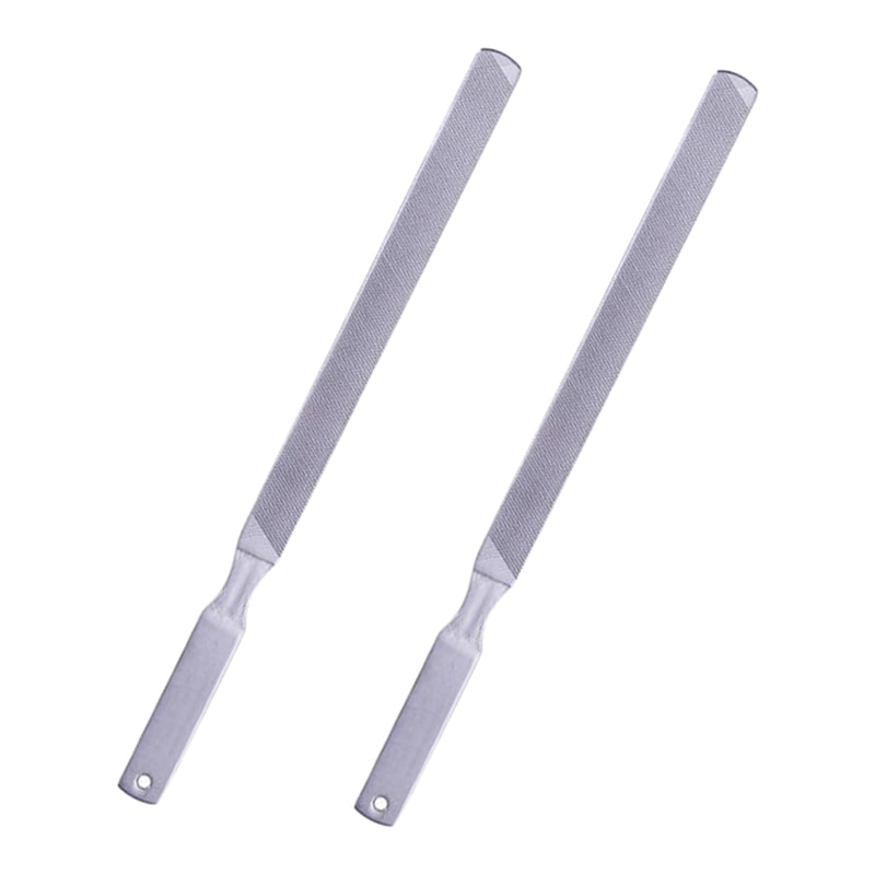 2x Double-sided Buffer Stainless Steel Nail File For