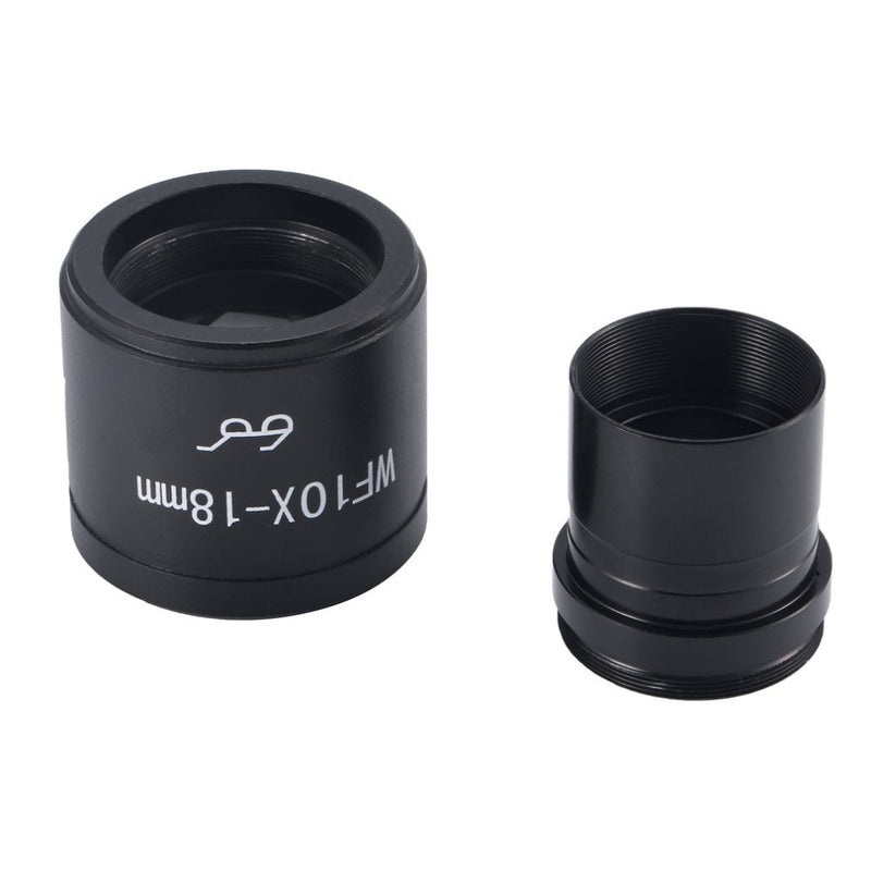 2Pcs WF10X Field View Microscope Eyepiece Lens for Biological Microscope Optical Lens Ocular with Reticle Scale