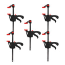 5pcs Black 4'' Heavy Duty Wood Bar