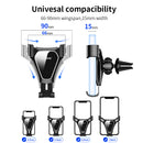 Floveme Gravity Linkage Air Vent Car Phone Holder 360 Degree Rotation For 4.7-7.0 Inch Smart Phone for iPhone for Samsung Xiaomi Mi9 Redmi Note 8