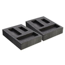 2x Pack of 7 Professinal Graphite Ingot Mold Jewelry Making All-size Black