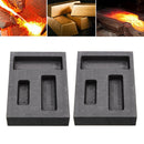 2x Pack of 7 Professinal Graphite Ingot Mold Jewelry Making All-size Black