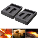 2x Pack of 7 Professinal Graphite Ingot Mold Jewelry Making All-size Black