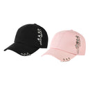 2 Pcs Hip Hop Baseball Cap Outdoor Metal Ring Snapback Casual Trucker Hats