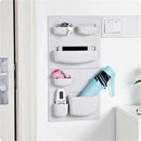 Kitchen Wall-Mounted Storage Rack Sundries Storage Holder Adhesive Stickers Fixed Bathroom Organizer