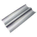 Food Grade Carbon Steel 2 Groove Wave French Bread Baking Tray For Baguette